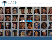 Tablet Screenshot of cayf.org